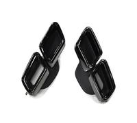 Generico Terminali Scarico per W212 E260 E300 E63 2014 2015 2016 Tubo Scappamento Quattro Prese Quadrate Acciaio Inox Silenziatore Scarico(Black A)