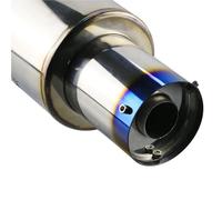 Generico Terminali Scarico Scarico Universale Auto Db-Killer Controllo Suono 76mm 89mm 102mm 114mm Silenziatore Acciaio Inossidabile Riduce Rumore(SL 114)