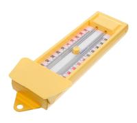 Generico Termometro Massimo e Minimo per Serra e Giardino Display Doppia Unità Celsius e Fahrenheit, Sensore Temperatura per Uso Interno ed Esterno in Plastica Abs Beige