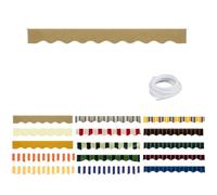 Generico Tessuto di Ricambio per Valance per Tenda da Terrazzo Retrattile, Tenda Parasole Valance Impermeabile con Cordino, Striscia in Poliestere Tinta Unita o Rigata per Camper(Camel,B470cm)