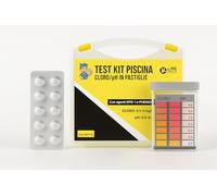 Generico Test Kit Piscina Cloro e PH in Pastiglie | Tester 3 Celle con Scala Colorimetrica + 20 DPD1 + 20 Phenol Red | Misuratore Acqua Preciso per Piscina, Spa, Vasca, Idromassaggio