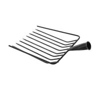 Generico Testa di Ricambio Forca per Letame in Acciaio Resistente, Forcone da Giardinaggio Leggero e Portatile per Coltivatore Manuale e Manutenzione Prato