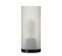 Generico Testapalo Cilindro Moderno e Applique da Muro, Attacco E27, Opale e Trasparente, Policarbonato e Metacrilato Antingiallimento, Made in Italy, IP44 per Palo 60mm e Parete (OPALE)