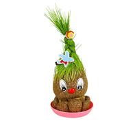 Generico Teste D' - 9,5x8 Cm | Bambola Con Testa Di In Crescita | Mini Pianta Giocattolo | Bambola Per La Coltivazione ' Fai Da Te Per Bambini | Divertente Decorazione Educativa Per Piante Con