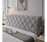 Generico testiera Letto Matrimoniale Copri Testiera Letto Trapuntato Copri Testiera Letto Copri Schienale Antipolvere in Velluto per Testiere in Legno in Pelle Arredamento Camera da LettoBeige-180cm