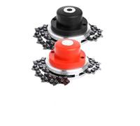 Generico Testina di Ricambio Universale for Tosaerba, Parti di Ricambio for Lame for decespugliatore in Metallo al Manganese, Testina di potatura for Giardinaggio Rossa/Nera(Red+Black 1pair)