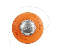 Generico Testina di Taglio M10 in Alluminio con Bobina per decespugliatore | Testina a 2 fili per tagliabordi e decespugliatore, diametro esterno 139 mm, arancione, YLGJ057005