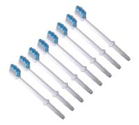 Generico Testine di Ricambio in ABS 8 Bianco per Pulizia Profonda e Orale per Idropulsore Orale Compatibili la Maggior Parte degli Irrigatori Orali