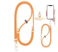 Genérico Tether Tether: del telefono trasversale regolabile con linguette di culto, per il supporto del collo del telefono cellulare per uomini e donne