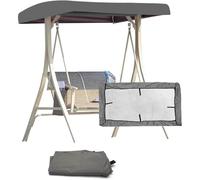 Generico Tetto di Ricambio per Dondolo da Giardino,Tettuccio di Ricambio Universale per Dondolo da Giardino A 2 3 Posti, Altalena da Patio Anti-UV Parasole Tettuccio,002,213 x 122 x 18/23cm