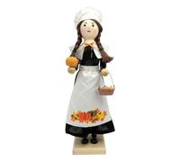 Generico Thanksgiving Nutcracker Figures - 3.94x3.35x14.17inch Autumn Holiday Decor for Harvest Celebration, Living Room Display with Festive Ornament, Kitchen Shelf for Seasonal Home, Painted Resin