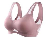 Generico The Anti Sagging Breast Bra, Saralush Aerisoft - Ultimate Breathable Comfort Bra, Ultimate Breathable Comfort (Pink,XXL)