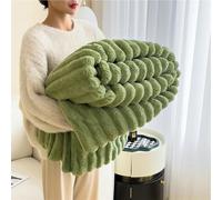 Generico The Bunny Blanket for Women - 1000GSM Super Soft Fluffy Bubble Plush Throw, Thick Warm Cozy Furry Couch Bed Sofa Living Room (Green,70" X 79"/180 X 200cm)