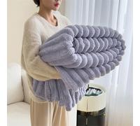 Generico The Bunny Blanket for Women - 1000GSM Super Soft Fluffy Bubble Plush Throw, Thick Warm Cozy Furry Couch Bed Sofa Living Room (Purple,79" X 90"/200 X 230cm)
