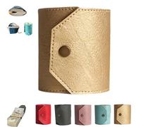 Generico The Cash Wrap Wallet, Handy Purse Bands with Magnetic Clasp, Fast Cash Access Money Holder for Cash, Small Compact Luxury Pocket Wallets, Fashionable and Elegant (GOLD)