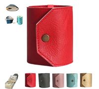 Generico The Cash Wrap Wallet, Handy Purse Bands with Magnetic Clasp, Fast Cash Access Money Holder for Cash, Small Compact Luxury Pocket Wallets, Fashionable and Elegant (RED)