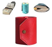 Generico The Cash Wrap Wallet,Leather Wallet Cash with Magnetic Bands,Fast Access Money Holder,Minimalist cash Stuffing wallet for Bills,Travel Card Outdoor Travel Family (B)