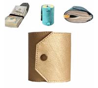 Generico The Cash Wrap Wallet,Leather Wallet Cash with Magnetic Bands,Fast Access Money Holder,Minimalist cash Stuffing wallet for Bills,Travel Card Outdoor Travel Family (E)
