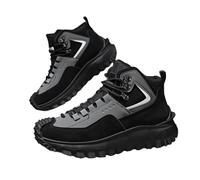 Generico The First Young Shoes Men, Thefirstyoung Steeltoe Boots, Mens Outdoor Hiking Safety Work Boots (gray,42)