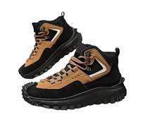 Generico The First Young Shoes Men, Thefirstyoung Steeltoe Boots, Mens Outdoor Hiking Safety Work Boots (Khaki,48)