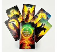Generico The Harmony Tarot Deck, Carte dei Tarocchi con Design Mistico e Cosmico, 14,7 x 6,2 cm