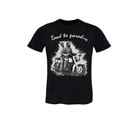 Generico The Legend Road To Paradise 18-70-5 soggetti Famosi Cinema Urban Uomo Men 100% Cotone Fiammato BS (IT, Testo, M, Regular, Regular, Black)