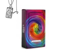 Generico The Life Code Tarot - Pocket Edition per principianti, carte di carta in rame, confezione Easy Box, include collana e guida al codice QR