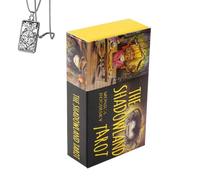 Generico The Shadowland Tarot - Mazzo tascabile per principianti con collana - Design misterioso, facile da usare