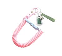 Generico Theftproof Stretch Key Chain -Theftproof Lanyard, Retractable Coil Spring Strap, Safety Rope for Cellphone Keys Durable Accessory for Bags And Wallets, Universal Use, Multi Color