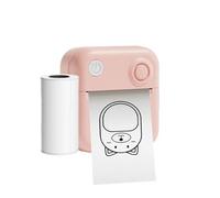 Generico Thermal Label Printer, Sticker Printer, 3.35x3.35x1.57 Inches Portable Rechargeable Compact Multipurpose Label Maker, Business Use for Labeling Documents or School Supplies
