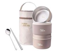 Generico Thermal Lunch Box - Thermal Box Set - Insulated/Food Container With Lunch Bag, Portable Cutlery Set 11.5 * 6.5cm