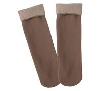 Generico Thermal Socks - Fleece Slim Warm Socks for Cold | Plush Material with Solid Pattern, Thick Comfort Layer, Fashionable Women’s Accessory, Practical Gift Choice for Girls Mother Wife