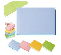 Generico Thickened Color Brick Notebook, A5 Thick Blank Journal, 720 Pages PU Leather Hardcover Notebook, Solid Color Paper Notebooks with Ribbon Bookmark for School, Office, Travel，Blue