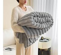 Generico Thickened Plush Nap Blanket, Plush Milk Velvet Cover Blankets, Fall Winter Weighted Fluffy Bed Throw Room Decor, Oversized Fuzzy Warm Couch Throws, for Couch Chair Bed (B,39.3 * 59.1in)