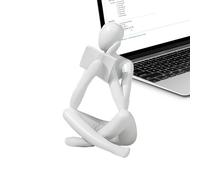 Generico Thinker Statue Reading - Resin 12cm | Golden Reading Figurine, Aesthetic Sculpture Home Decor | Modern Bookshelf Shelf Accent For Living Room Office Study Decoration Use