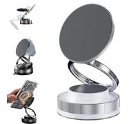 Generico Thirsix Phone Mount, Vipbugo/Rotateepic Phone Holder, 360° Adjustable Vacuum Magnetic ℎ Holder, Rotation Sucker Carrying Stand for Car Windshield, Desk, Mirror (Silver)