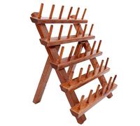 Generico Thread Spool Organizer, 30 Wood Sewing Thread Holder, Quilting And Crafting Foldable Organizer with Large Capacity, Stable Base for Professional Use And Storage