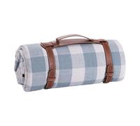 Generico Three-Layer Laminated And Thickened Acrylic Leather Picnic Mat With Straps, Portable Beach Mat For Professional Outdoor Outings, Heavy-Duty Waterproof Picnic Blanket