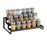 Generico Three Tier Rack - Expandable Kitchen Storage, 37 To 66cm Adjustable | Tiered Countertop Condiment Jar Organizer Shelf, Pantry Cabinet RV Apartment Home Dining Area for Cooking Lovers Chefs