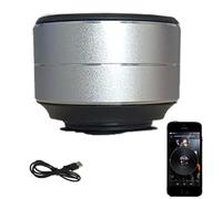 Generico Thumpy Speaker, Thumpy Mini Bone Conduction Bluetooth Speaker with Suction Cup, Waterproof compact small speaker, for home, shower, travel (Silver)