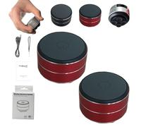 Generico Thumpy Speaker, Thumpy Mini Bone Conduction Bluetooth Speaker with Suction Cup, Wireless Stereo Sound, Waterproof Compact for Shower, Kitchen, Travel, and Outdoor (Red,2PCS)