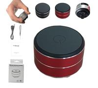 Generico Thumpy Speaker, Thumpy Mini Bone Conduction Bluetooth Speaker with Suction Cup, Wireless Stereo Sound, Waterproof Compact for Shower, Kitchen, Travel, and Outdoor (Red,1PC)
