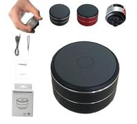 Generico Thumpy Speaker, Thumpy Mini Bone Conduction Bluetooth Speaker with Suction Cup, Wireless Stereo Sound, Waterproof Compact for Shower, Kitchen, Travel, and Outdoor (Black,1PC)