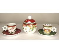 Generico Thun - Set 2 Tazzine Espresso e Zuccheriera Emozioni Natalizie