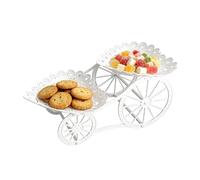 Generico Tiered Serving Tray,2-Layer Elegant Platter - CandyCake DisplayStand | Ideal For Appetizer Chocolate Candy Pastry Muffin Birthday Party Wedding Afternoon Tea