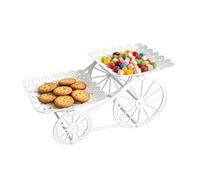 Generico Tiered Serving Tray,2-Layer Elegant Platter - CandyCake DisplayStand | Ideal For Appetizer Chocolate Candy Pastry Muffin Birthday Party Wedding Afternoon Tea