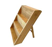 Generico Tiered Shelf Organizers, 3-Tier Wooden Perfume Riser, 10.2x11.7x12in Space Saving Kitchen, Bathroom Storage Rack for Cosmetics, Supplements, Desserts, Cupcakes, Organizing Cluttered