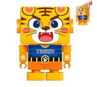 Generico Tiger Dancing Toy - ABS | Dancing Tiger Block Toy, Ďancing Ţoy Cute Funny Light Up Animal,Ţiger Toys For Kids,for Boys Girls Birthday Party Home School Desk Pretend Play Boys Girls