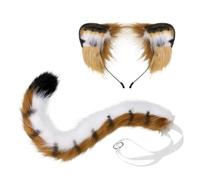 Generico Tiger Ear and Tail Set Halloween Cosplay Accessories