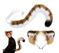 Generico Tiger Ears Headband | Matching Costume Tail Dress Up Set